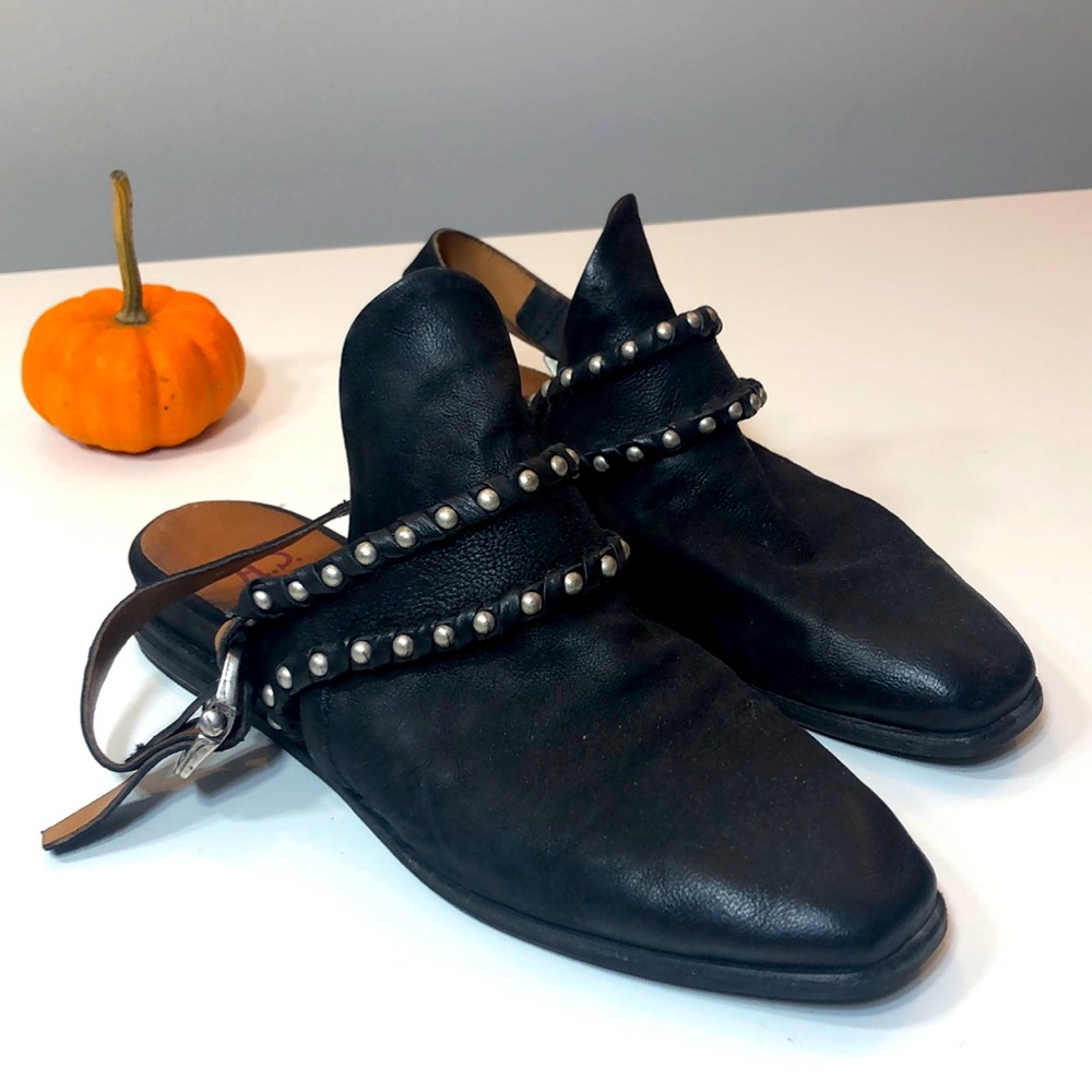 Leather funky shoes- Made in Italy